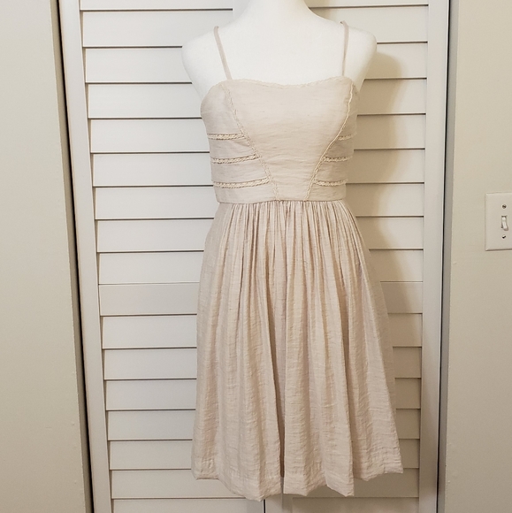 Jessica Simpson Nude Mini Dress With Straps Size 4 - Picture 4 of 16